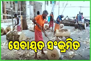 ରଥ ନିର୍ମାଣରେ ଥିବା 6 ସେବାୟତ ପଜେଟିଭ