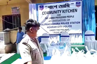 Community Kitchen start in Howrah North on the initiative of Howrah police Commissionerate