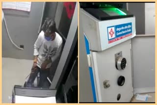 two accused tried to loot money from atm in morena