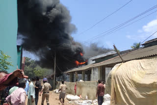 fire accident in godown