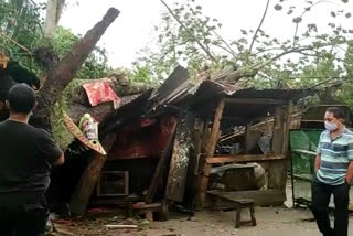 মাজুলীত প্ৰচণ্ড ধুমুহা-বতাহত বিস্তৰ ক্ষতি সাধন