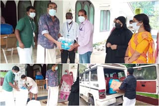 PK Basheer MLA donated Covid immunizations  government hospitals  PK Basheer  കൊവിഡ്  പി കെ ബഷീർ എംഎൽഎ  ആശുപത്രി  മാസ്ക്ക്  mask  പി.പി.ഇ കിറ്റ്  PPE Kit
