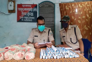 police seized explosive in heavy amount in pakur