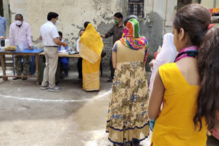 Free ration distribution at government ration shops