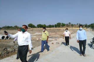 चित्तौड़गढ़ न्यूज, Inspection of works of Cajway