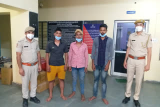 accused arrested for stealing pig in jaipur, सूअर चुराकर भाग रहे बदमाश गिरफ्तार