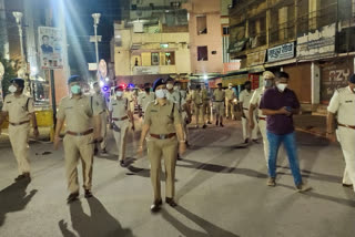 Police flag march