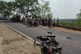 High speed truck killed an elderly person