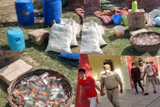 अवैध शराब  मनिया थाना पुलिस  डीएसटी टीम  क्राइम इन धौलपुर  Crime in Dholpur  Dst team  Mania Police Station  Illegal liquor  Dholpur Police