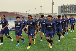 india football team tested negative and started training in doha