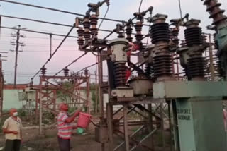 sudden fire broke out in Kendua Power Sub Station