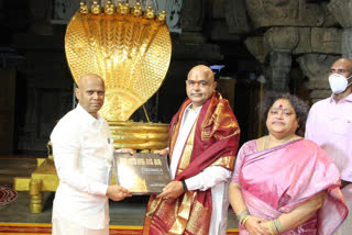 Speaker Tammineni visited Thirumala  temple