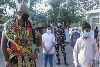 Police Corona Virus  awareness  by nukkad natak in delhi