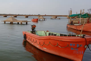 water level of narmada river rises up