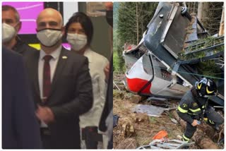 israeli ambassador visit 5 years old survivor of italy cable car accident