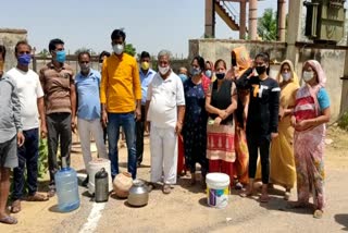 villagers protest over water shortage, water shortage in Jaipur