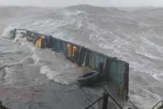 Frightening Video Of Tugboat In Rough Seas Before It Was Sunk By Cyclone