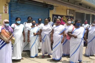 asha workers protest