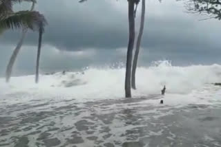 Panicked villagers were affected by the cyclone Yash