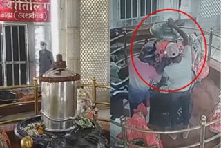 silver umbrella stolen from shiva temple in jabalpur