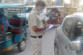 delhi police challan