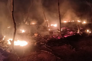 Fire in Bagaj Mata temple