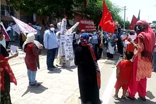 Kisan Morcha protests in Jaipur