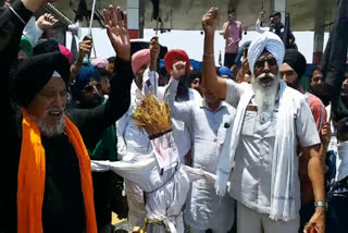 ambala farmers black day protest