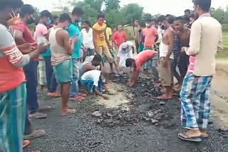 Corruption in construction of Kampur road