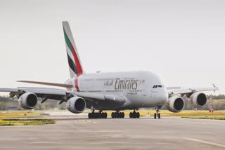 Man travels alone in aeroplane