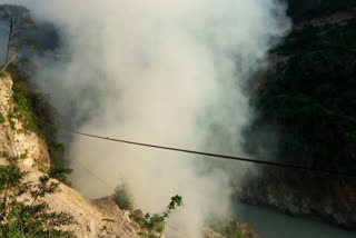 Fire in garbage dumping zone of Rudraprayag