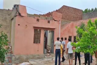 Ajmer latest news,  House collapses in Ajmer