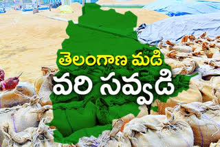 రాష్ట్ర చరిత్రలోనే అత్యధిక ధాన్యం దిగుబడి, Highest grain yield in telangana history