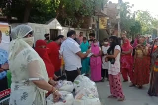 ration distribution to needy people in rohini