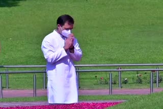 Rahul Gandhi pays homage to Pandit Jawaharlal Nehru