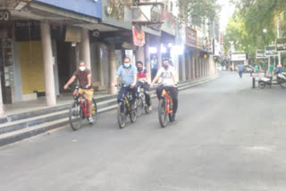 cycling awareness in people of delhi  immunity power in corona time  immunity power increases by cycling  लोगों में साइकिलिंग को लेकर बढ़ता रूझान  दिल्ली में कोरोना के नए मामले  कोरोनाकाल में इम्यून सिस्टम की मजबूती