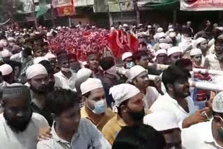 case has been registered as a crowd gathered at the funeral of NCP minority leader Gaffar Malik