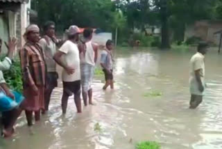 Rupnarayans dam broke vast area of daspur flooded in west medinipur