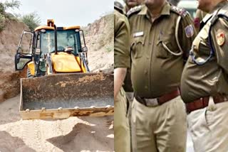 crime in Dholpur  Dholpur latest news  Mining mafia in dholpur  राजाखेड़ा न्यूज  धौलपुर न्यूज  खनन माफिया  पुलिस टीम पर हमला