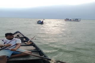 Boat overturned in Gandhi Sagar