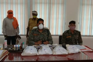 Police recovered opium in chatra