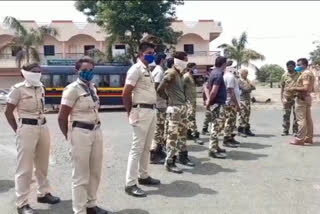 Tight security in the village after the dispute in Washim