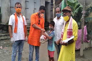 Food Distribution by nalbari biswa hindu parishad