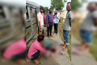 woman died in road accident in ranchi