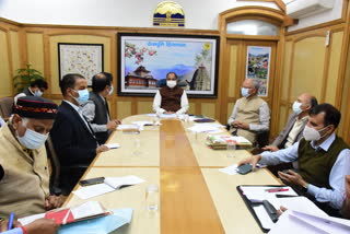 CM  Jairam Thakur reviews meeting