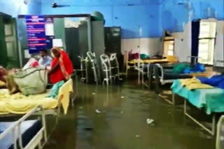 Waterlogging in the premises of district hospital in Katihar