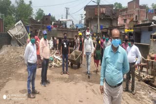 Cleanliness in flood affected areas