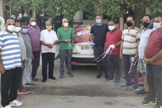 Bhilwara News,  Mask and sanitizer distribution