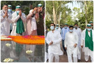 tikait and jayant chaudhary paid tribute to chaudhary charan singh on his death anniversary