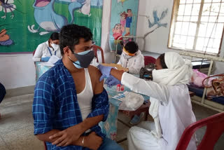 Covid vaccination at panchayat level in Sahibganj